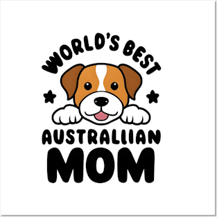 Mini Australian Shepherd Gifts World's Best Aussie Mom Posters and Art